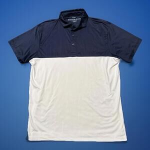 Mizzen + Main Men Shirt Large Phil Mickelson Golf Polo Colorblock Performance